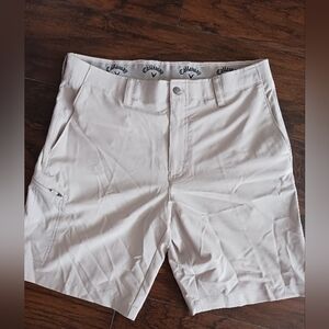 Callaway Men's Light Beige Performance Golf Hybrid Shorts